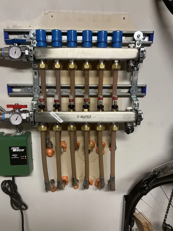 Plumber performing Gas Leak Detection at a residential property in Commerce City